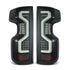 AlphaRex 620070 PRO Series Jet Black LED Tail Lights | 2020-2025 GM Chevrolet Silverado 2500HD/3500HD