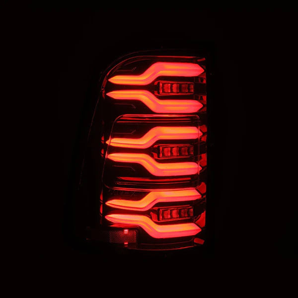 AlphaRex 640030 LUXX Series Alpha Black LED Tail Lights | 2019-2024 RAM 1500