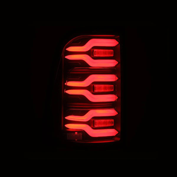 AlphaRex 640040 LUXX Series Black LED Tail Lights | 2019-2024 RAM 1500