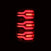 AlphaRex 640050 LUXX Series Black/Red LED Tail Lights | 2019-2024 RAM 1500