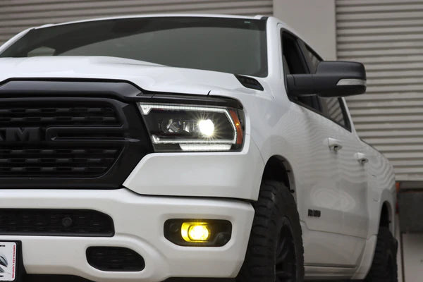 AlphaRex 880575 MKIII 2500 Style LUXX Series Alpha Black LED Projector Headlights | 2019-2024 RAM 1500