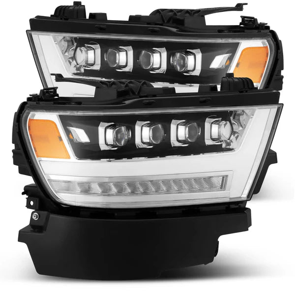 AlphaRex 880517 NOVA Chrome LED Headlights | 2019-2024 RAM 1500