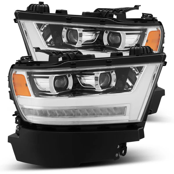 AlphaRex 880514 PRO Halogen Chrome Headlights | 2019-2024 RAM 1500