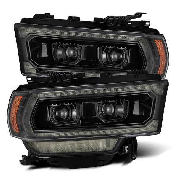 AlphaRex 880549 LUXX Series Alpha Black LED Projector Headlights | 2019-2024 RAM 2500/3500