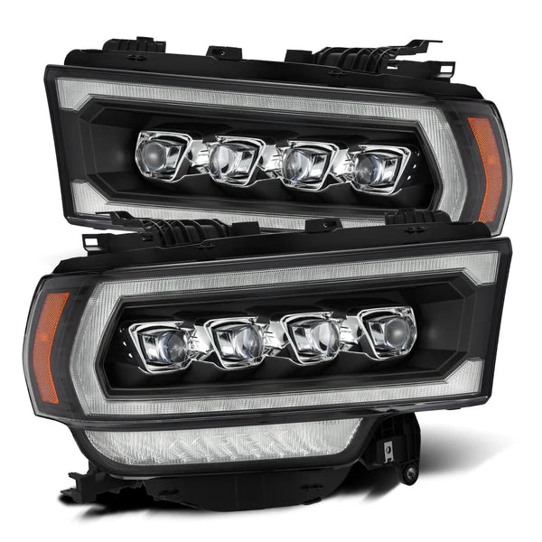 AlphaRex 880553 NOVA Series Black LED Projector Headlights | 2019-2024 RAM 2500/3500