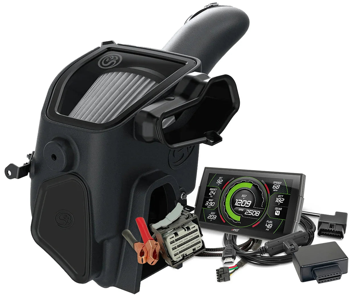 Alligator Performance Stage 1 Intake & Tuner Power Kit | 2020-2021 Ford F250/F350 6.7L Powerstroke