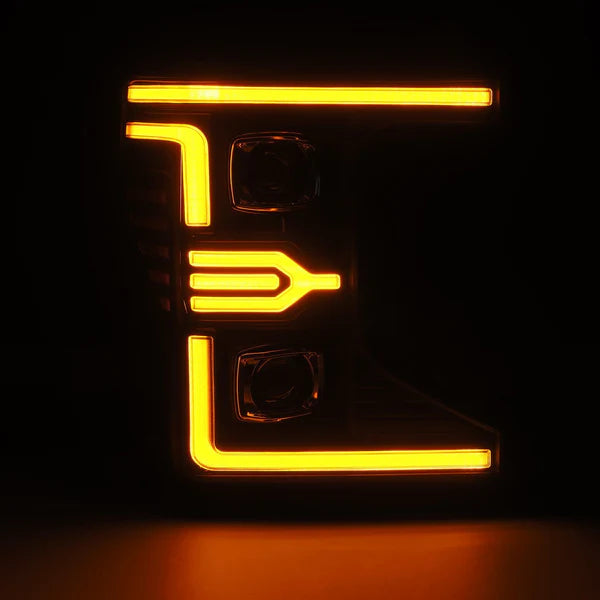 AlphaRex 880341 LUXX-Series LED Projector Headlights - Black | 2020-2022 F250/F350 Super Duty w/ Stock Halogen Headlights