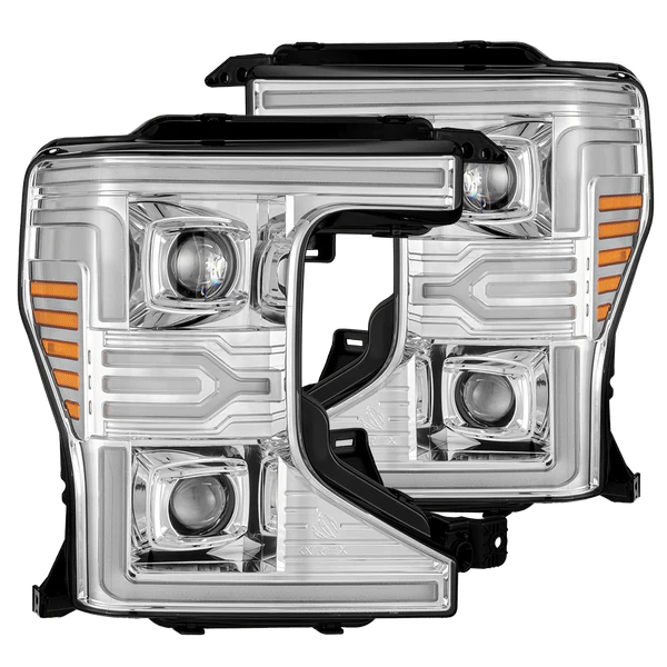 AlphaRex 880342 LUXX-Series LED Projector Headlights - Chrome | 2020-2022 F250/F350 Super Duty