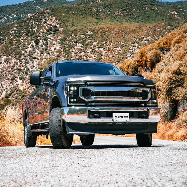 AlphaRex 880338 NOVA-Series LED Projector Headlights - Black | 2020-2022 F250/F350 Super Duty w/ Factory Halogen Headlights