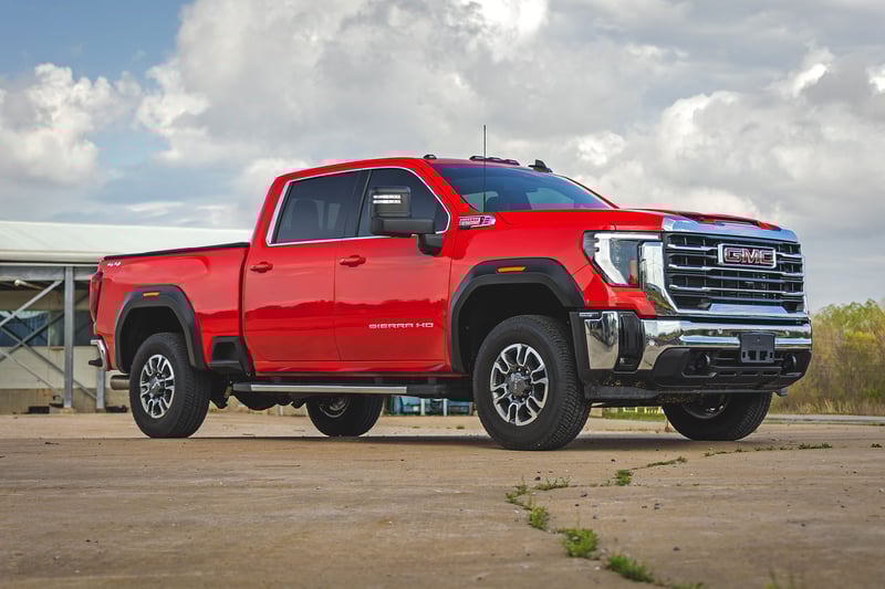 Rough Country A-G12011-GPA Defender Fender Flares (Dark Slate) | 2020-2025 GM/GMC Sierra 2500HD/3500HD