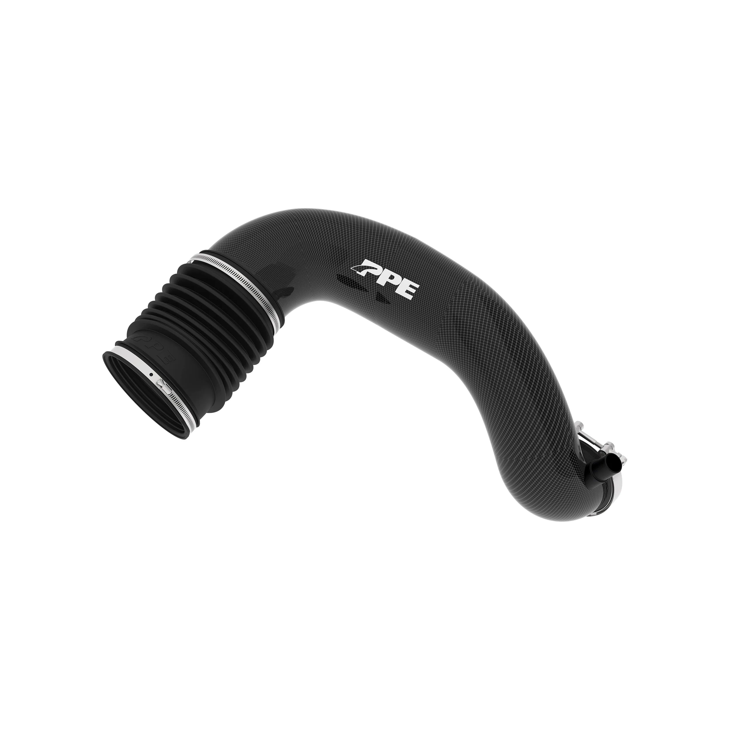 PPE 115004060 Zilla Carbon Fiber Turbo Inlet Upgrade Kit (Twill Weave) | 2006-2010 GM Sierra/Silverado 2500HD/3500HD 6.6L Duramax LBZ/LMM