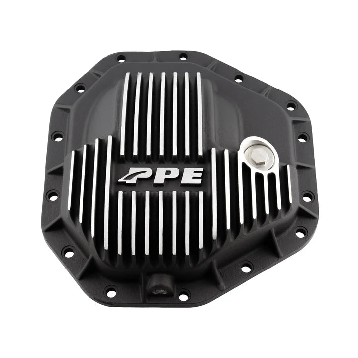 PPE 338052010 Dana M275 14-Bolt Heavy-Duty Cast Aluminum Rear Differential Cover (Brushed) | 2017–2025 Ford F250/F350 Super Duty