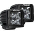 Rigid 202213BLK D-Series PRO Midnight Edition Spot Optic Surface Mount Pair | Universal