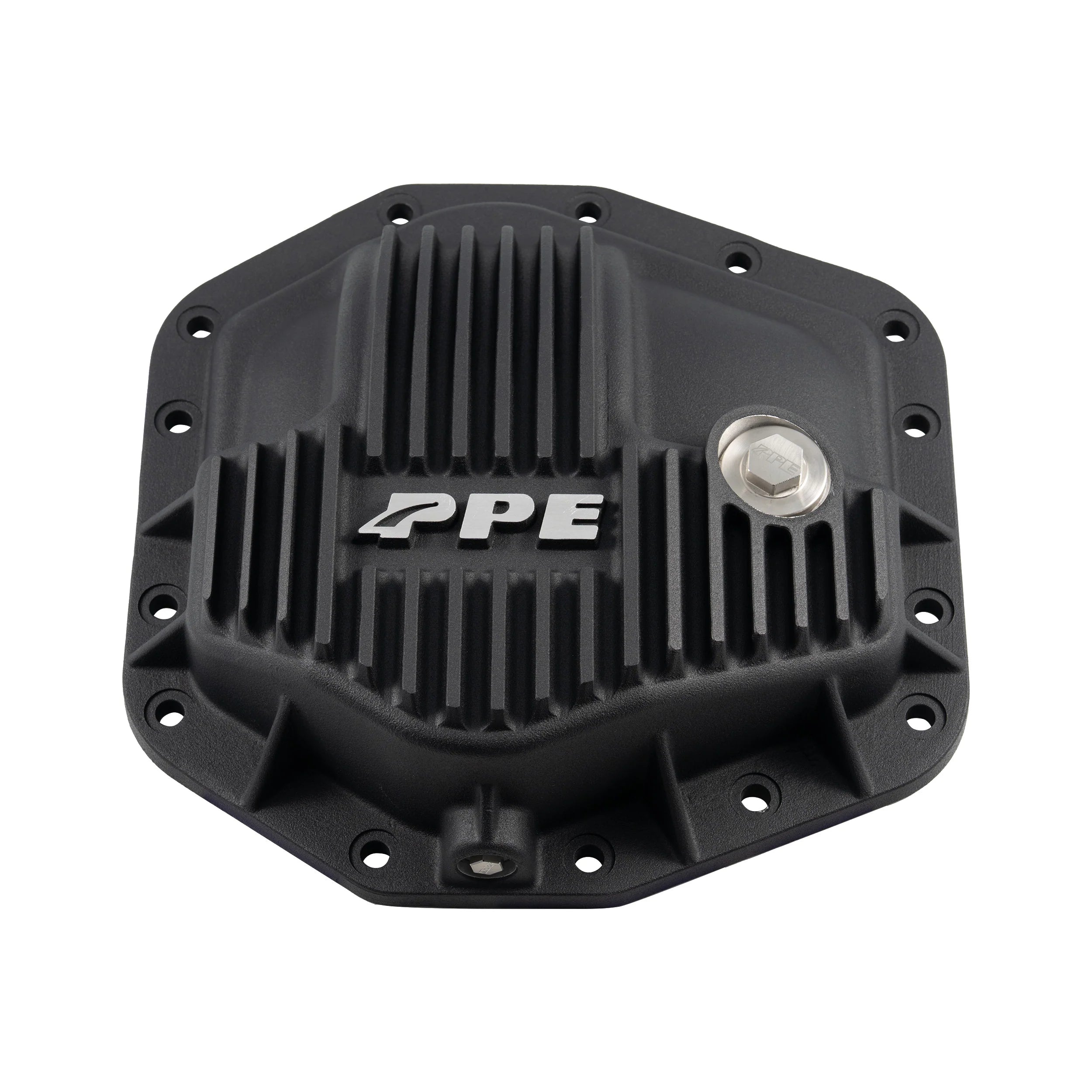 PPE 338041510 Dana M235 14-Bolt Heavy-Duty Cast Aluminum Front Differential Cover (Black) | 2023-2025 Ford F250/F350 Super Duty