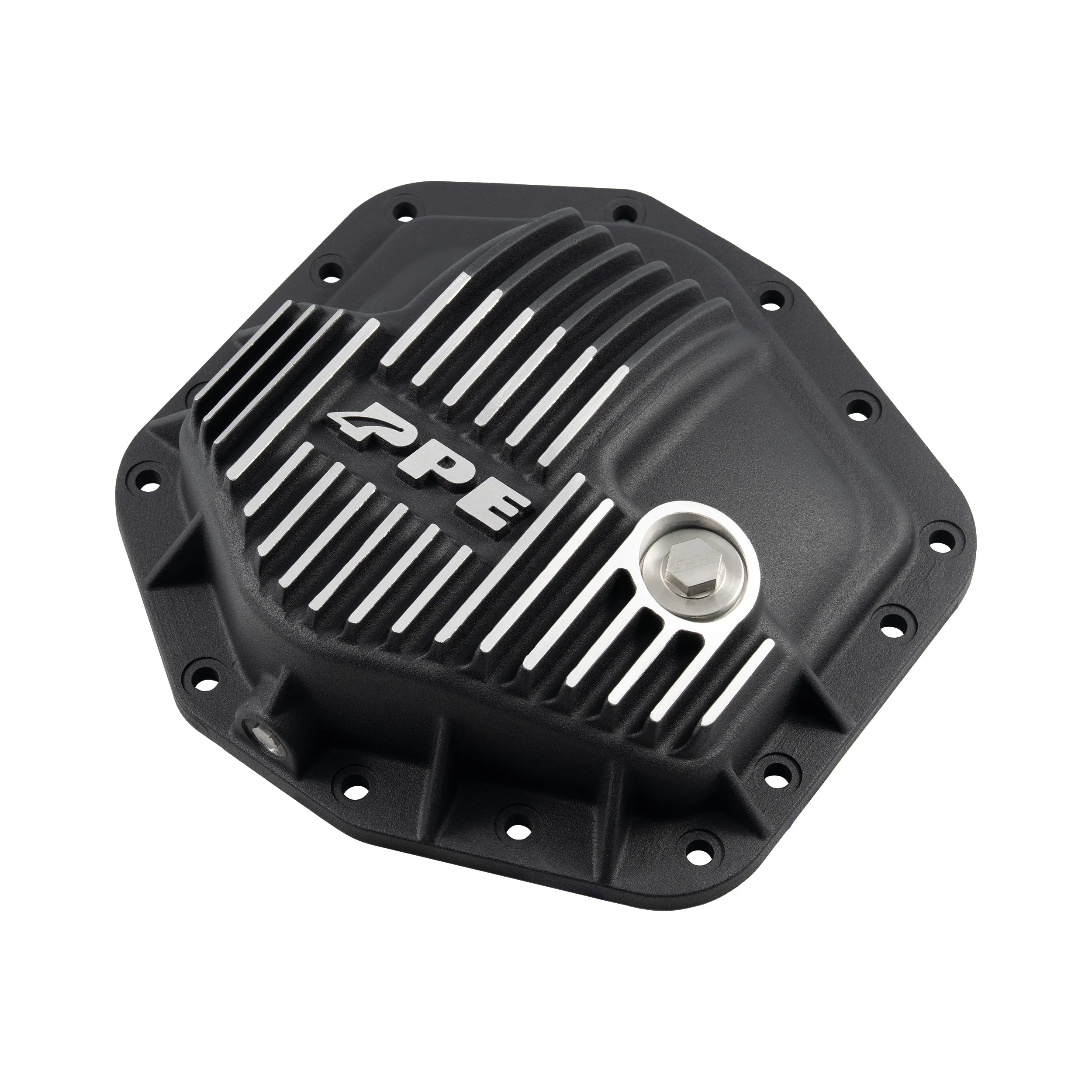 PPE 338041520 Dana M235 14-Bolt Heavy-Duty Cast Aluminum Front Differential Cover (Brushed) | 2023-2025 Ford F250/F350 Super Duty