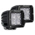 Rigid 222513 D-Series PRO LED Light Diffused Lens Heavy Duty Black Housing Pair | Universal