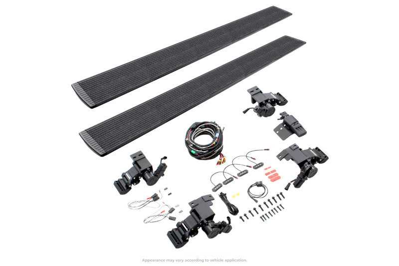 Go Rhino 20404787T E-Board E1 Electric Running Board Kit Protective Bedliner | 2014-2019 GM Silverado/Sierra 1500/2500HD/3500HD