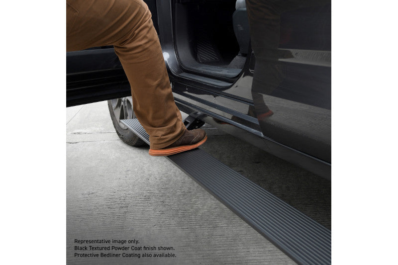 Go Rhino 20404787T E-Board E1 Electric Running Board Kit Protective Bedliner | 2014-2019 GM Silverado/Sierra 1500/2500HD/3500HD