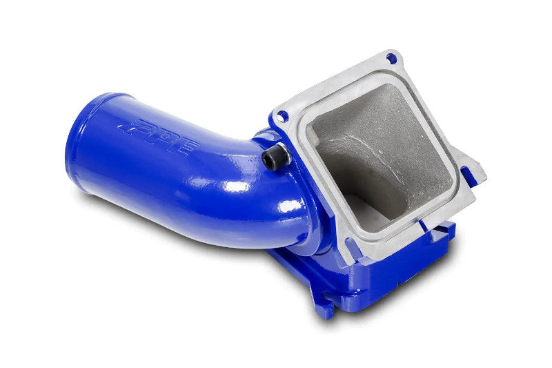 PPE 115053522 Race High Flow 3 inch Intake Bridge Manifold - Blue | 2006-2010 GM Silverado/Sierra 2500HD/3500HD 6.6L Duramax
