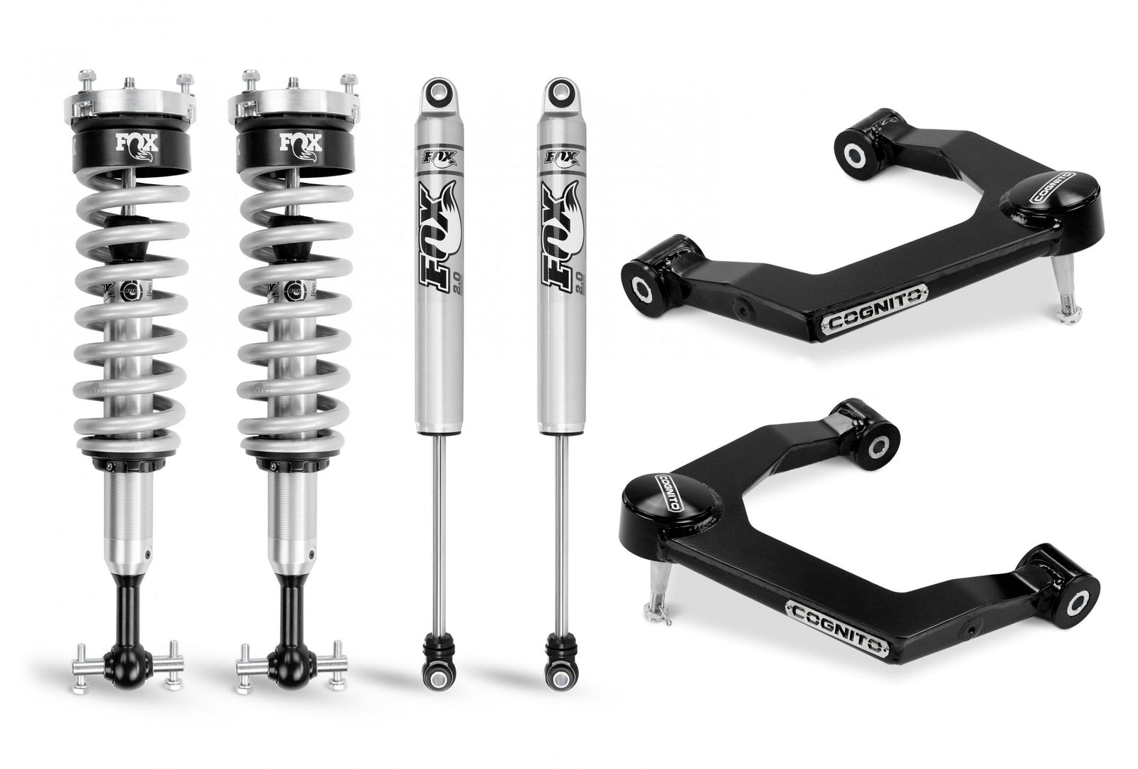 Cognito 210-P0874 3 inch Performance Leveling Kit with Fox PS Coilover 2.0 IFP Shocks | 2019-2022 GM Silverado/Sierra 1500