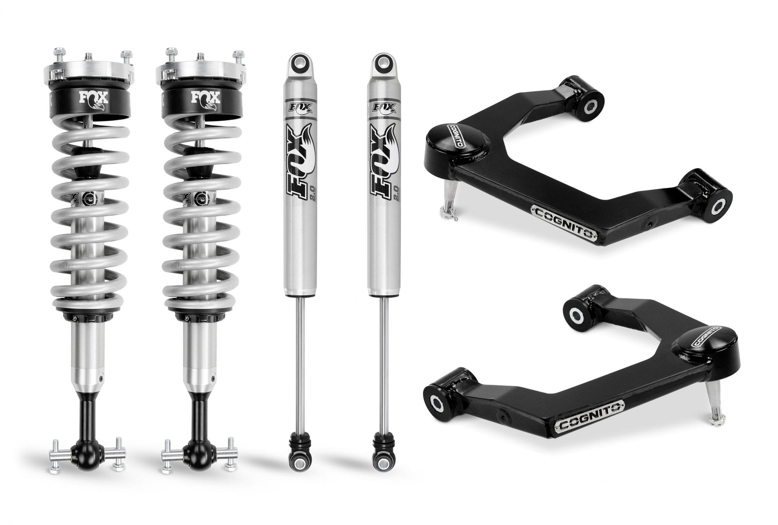 Cognito 210-P0875 3 inch Performance Uniball Leveling Kit with Fox PS Coilover 2.0 IFP Shocks | 2019-2022 GM Silverado/Sierra 1500
