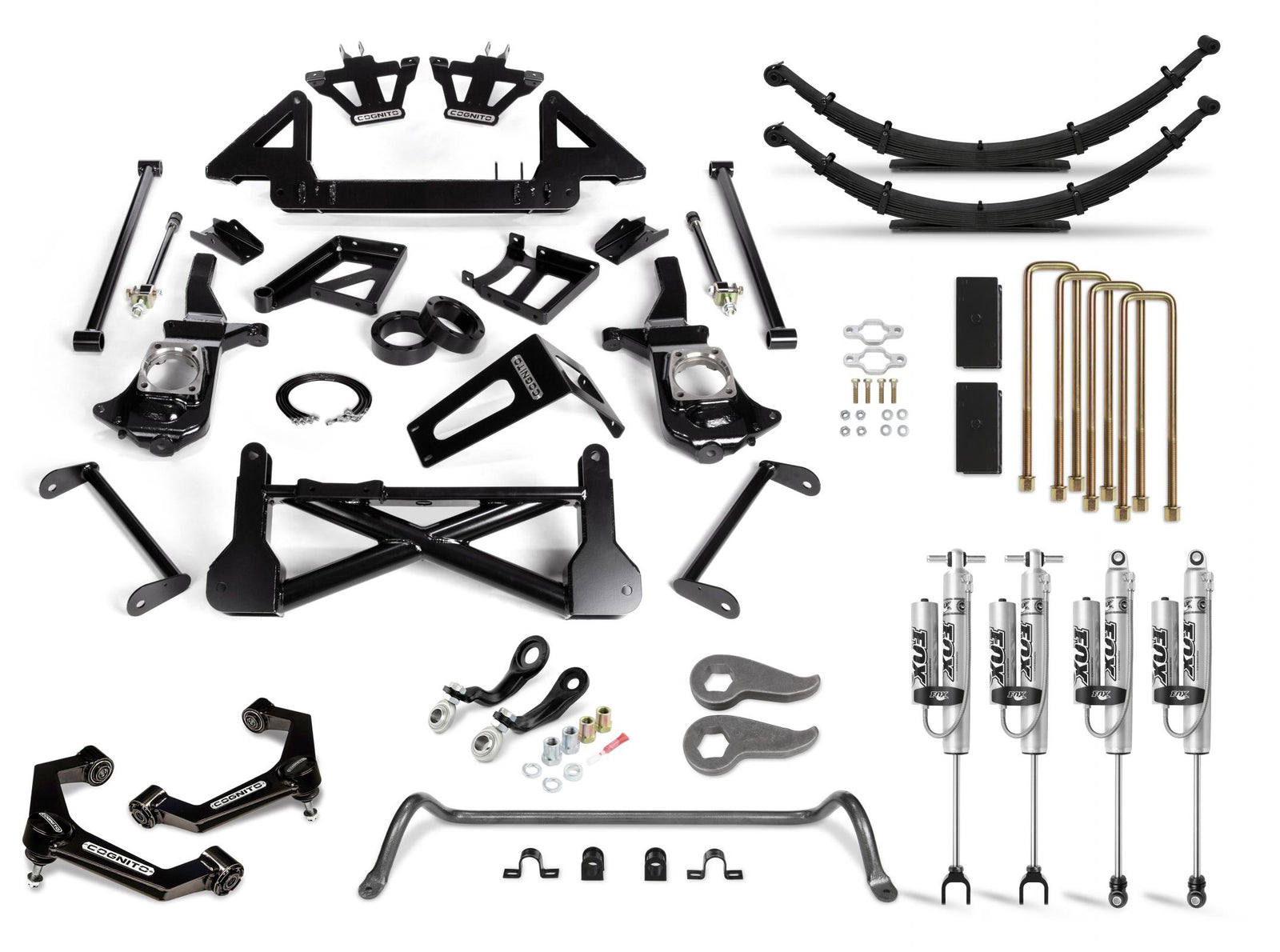 Cognito 210-P0982 12 inch Performance Lift Kit with Fox PSRR 2.0 Shocks | 2011-2019 GM Silverado/Sierra 2500HD/3500HD