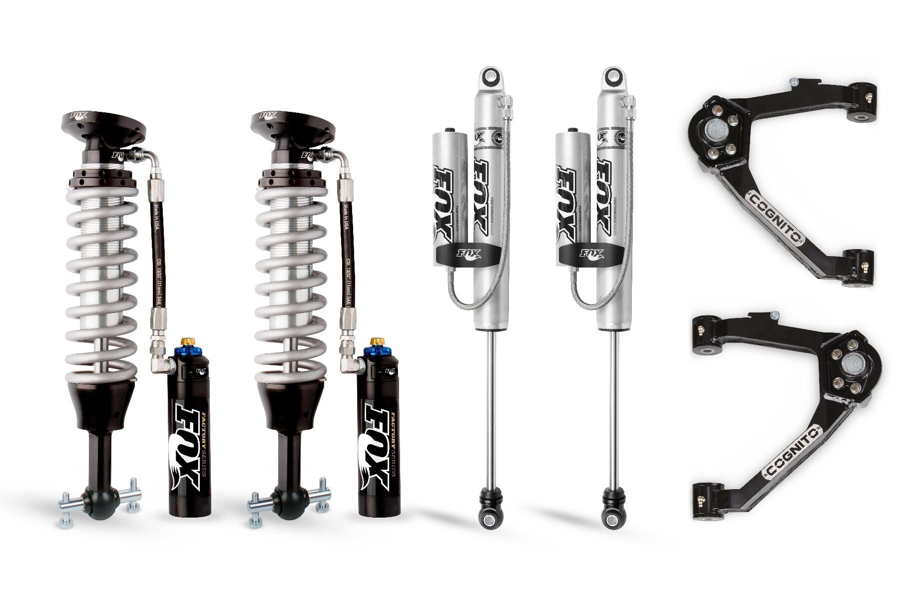 Cognito 210-P1013 3 inch Elite Leveling Kit with Fox FSRR Shocks | 2014-2018 GM Silverado/Sierra 1500