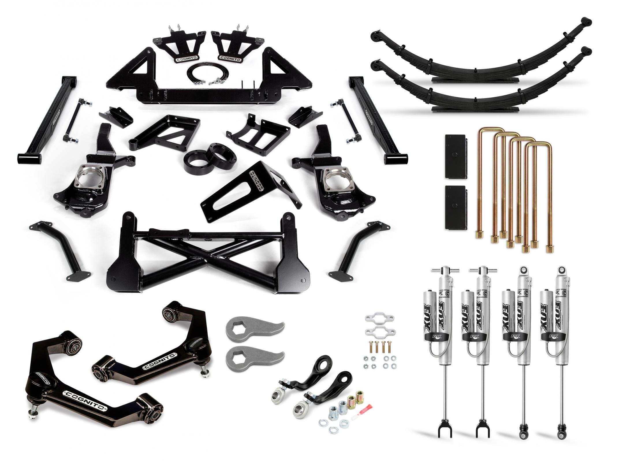 Cognito 210-P1035 12 inch Performance Lift Kit with Fox 2.0 PSRR Shocks | 2020-2025 GM Silverado/Sierra 2500HD/3500HD