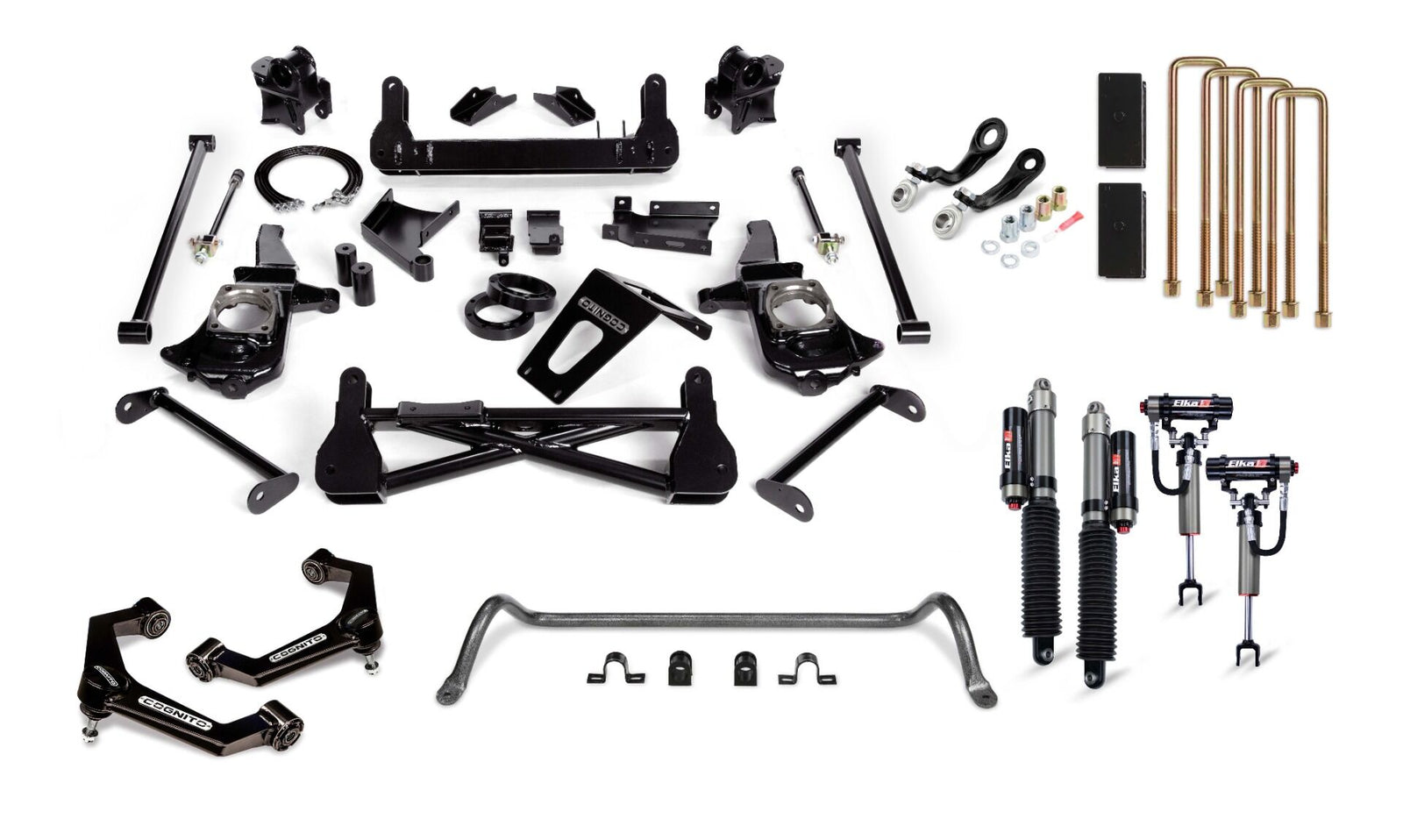 Cognito 210-P1174 7 inch Premier Lift Kit with Elka 2.5 Shocks | 2011-2019 GM Silverado/Sierra 2500HD/3500HD