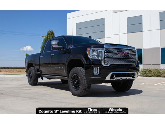 Cognito 210-P0930 3 inch Elite Leveling Kit with Fox Elite 2.5 Reservoir Shocks | 2020-2025 GM Silverado/Sierra 2500HD/3500HD