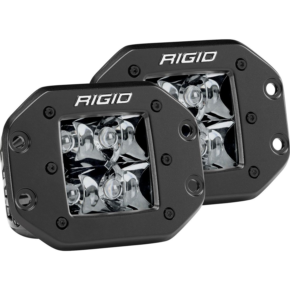 Rigid 212213BLK D-Series PRO Midnight Edition Spot Optic Flush Mount Single | Universal