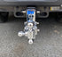 B&W TS20049C Chrome Black Tow & Stow Triple Ball Hitch with 2.5 inch Shank, 7 inch Drop, 7.5 inch Rise | Universal