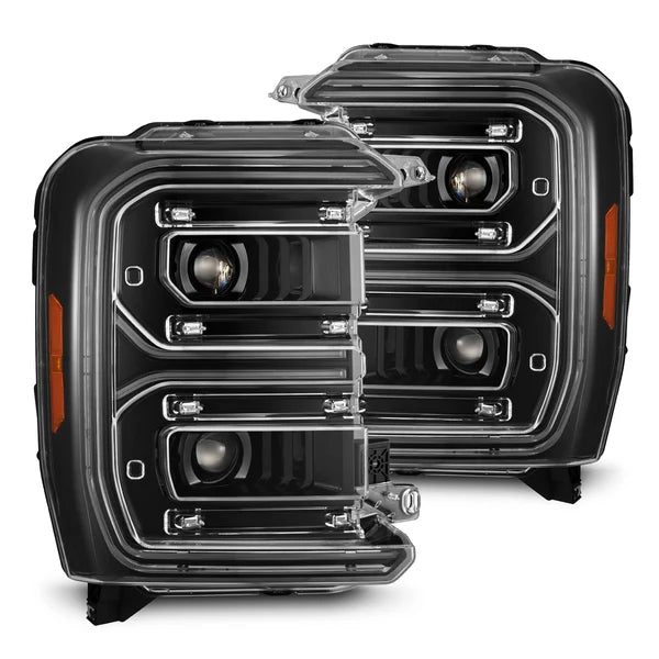 AlphaRex 880908 LUXX-Series LED Projector Headlights (Alpha Black) | 2023-2026 Ford F250/F350 Super Duty 4WD
