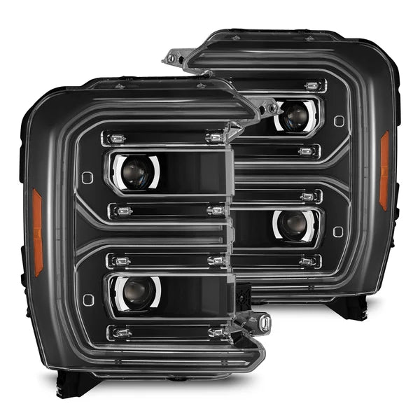 AlphaRex 880909 LUXX-Series LED Projector Headlights (Black) | 2023-2026 Ford F250/F350 Super Duty 4WD