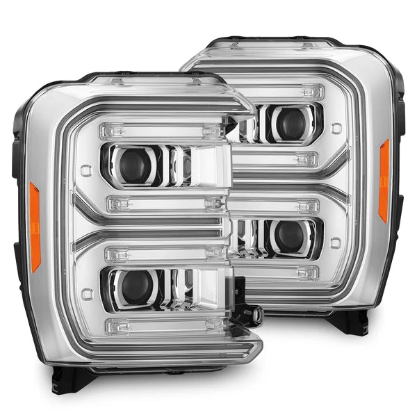 AlphaRex 880910 LUXX-Series LED Projector Headlights (Chrome) | 2023-2026 Ford F250/F350 Super Duty 4WD