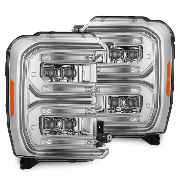 AlphaRex 880911 NOVA-Series LED Projector Headlights (Chrome) | 2023-2026 Ford F250/F350 Super Duty 4WD