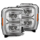 AlphaRex 880911 NOVA-Series LED Projector Headlights (Chrome) | 2023-2026 Ford F250/F350 Super Duty 4WD