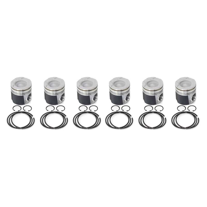 Industrial 408925CC Standard Piston Kit with Rings OEM Coated Chamfered | 2003-2004 Dodge RAM 2500/3500 5.9L 24V Cummins