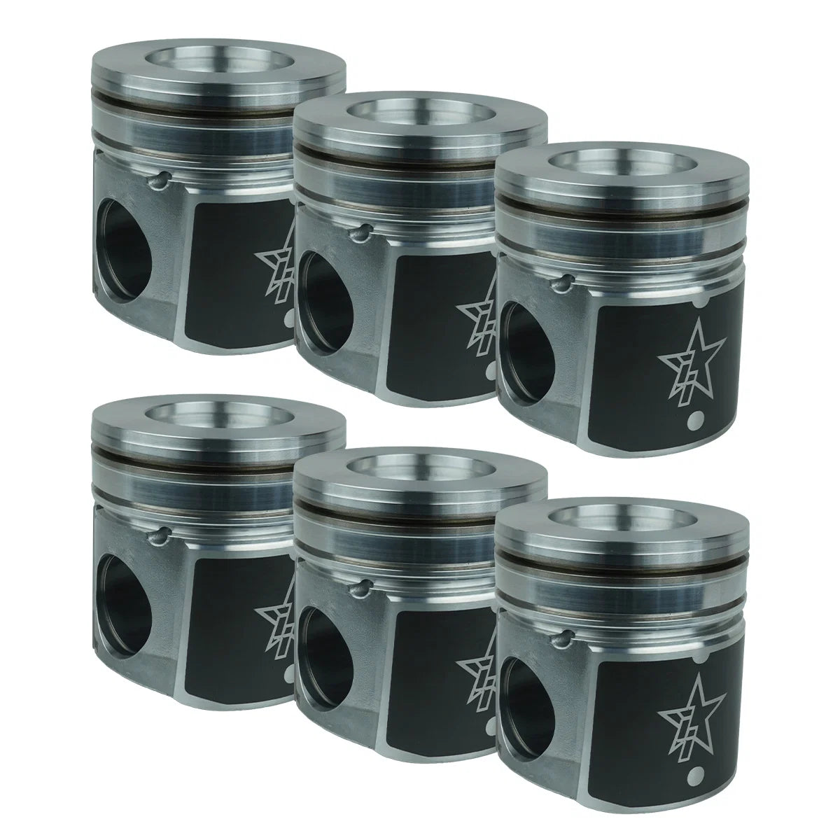 Industrial 243111 6BT X-Series Piston Kit (.020) | 1998.5-2002 Dodge RAM 2500/3500 4WD 5.9L Cummins 24V