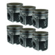 Industrial 244120 Fly Cut Coated & Chamfered ISB X-Series Piston Kit (Standard) | 2003-2004 Dodge RAM 2500/3500 4WD 5.9L Cummins 24V