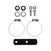 Bilstein 25-311884 B8 5160 Front Shock - for 1.5" Lift - (Single) | 2011-2026 GM Silverado/Sierra 2500HD/3500HD 4WD