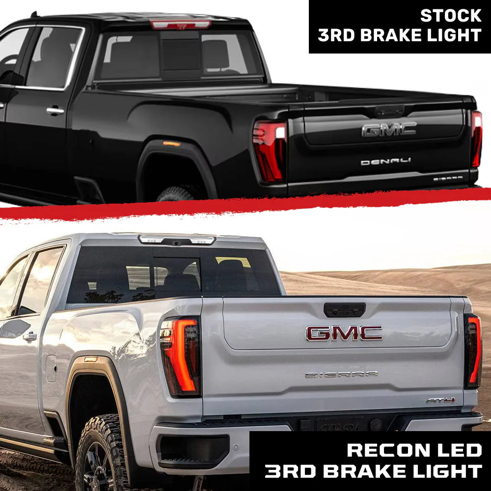 Recon 264101CAMCL 3rd Brake Light Kit with Camera - Clear Lens | 2019-2025 Silverado 1500/2500HD/3500HD