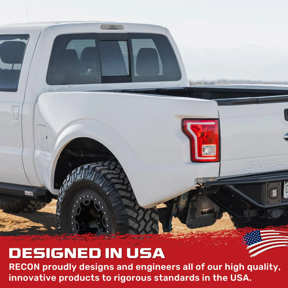 Recon 264116CL Clear LED 3RD Brake Light Kit | 1999-2016 Ford F250/F350 Super Duty