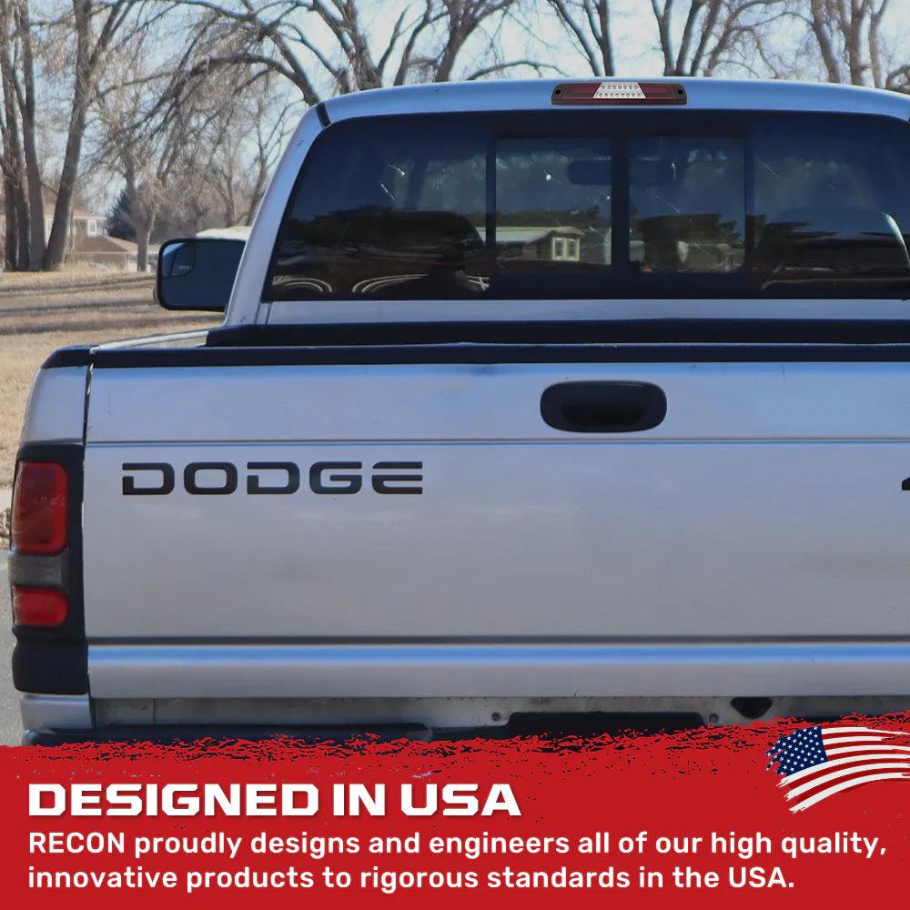 Recon 264117CL Clear Lens Red LED 3rd Brake Light | 1994-2002 Dodge RAM 2500/3500