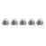 Recon 264142CL 5 Piece Clear Cab Lens Amber LEDs Factory Equipped Cab Light Trucks Only | 1999-2016 Ford F250/F350/F450/F550