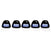 Recon 264143WHBK Smoked Lens Cab Lights with White LEDs | 1999-2016 Ford F250/F350