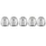 Recon 264145CL Cab Light Set Clear Lens Amber LED Lights | 1999-2002 Dodge RAM 2500/3500