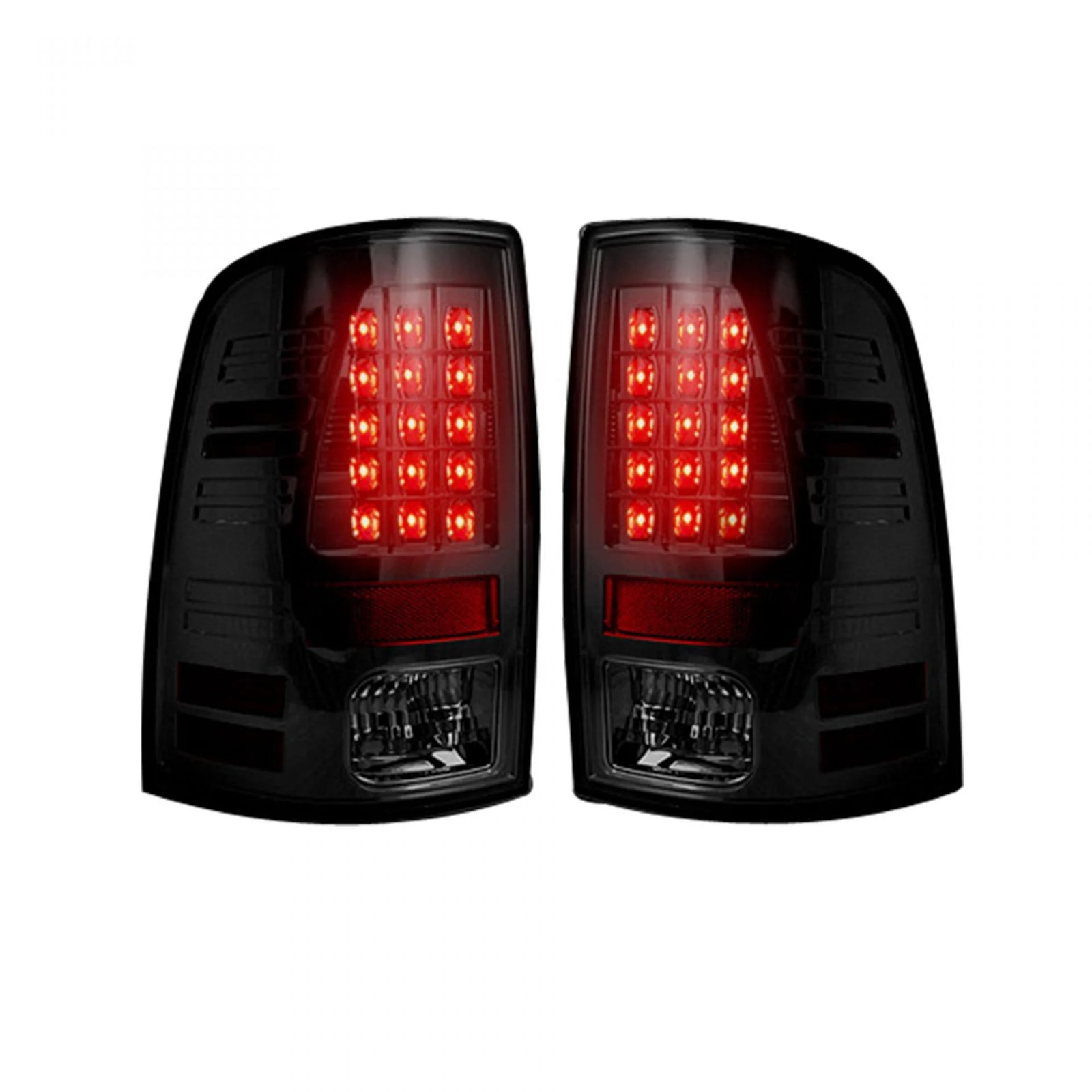 Recon 264169Bk LED Smoked Lens Tail Lights | 2009-2018 Dodge RAM 1500/2500/3500