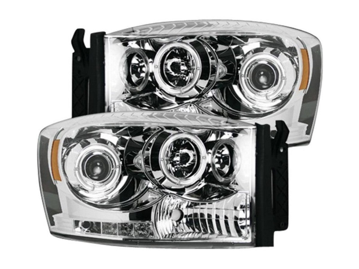 Recon 264199CLCC Clear Projector Headlights with CCFL | 2006-2009 Dodge RAM 2500/3500
