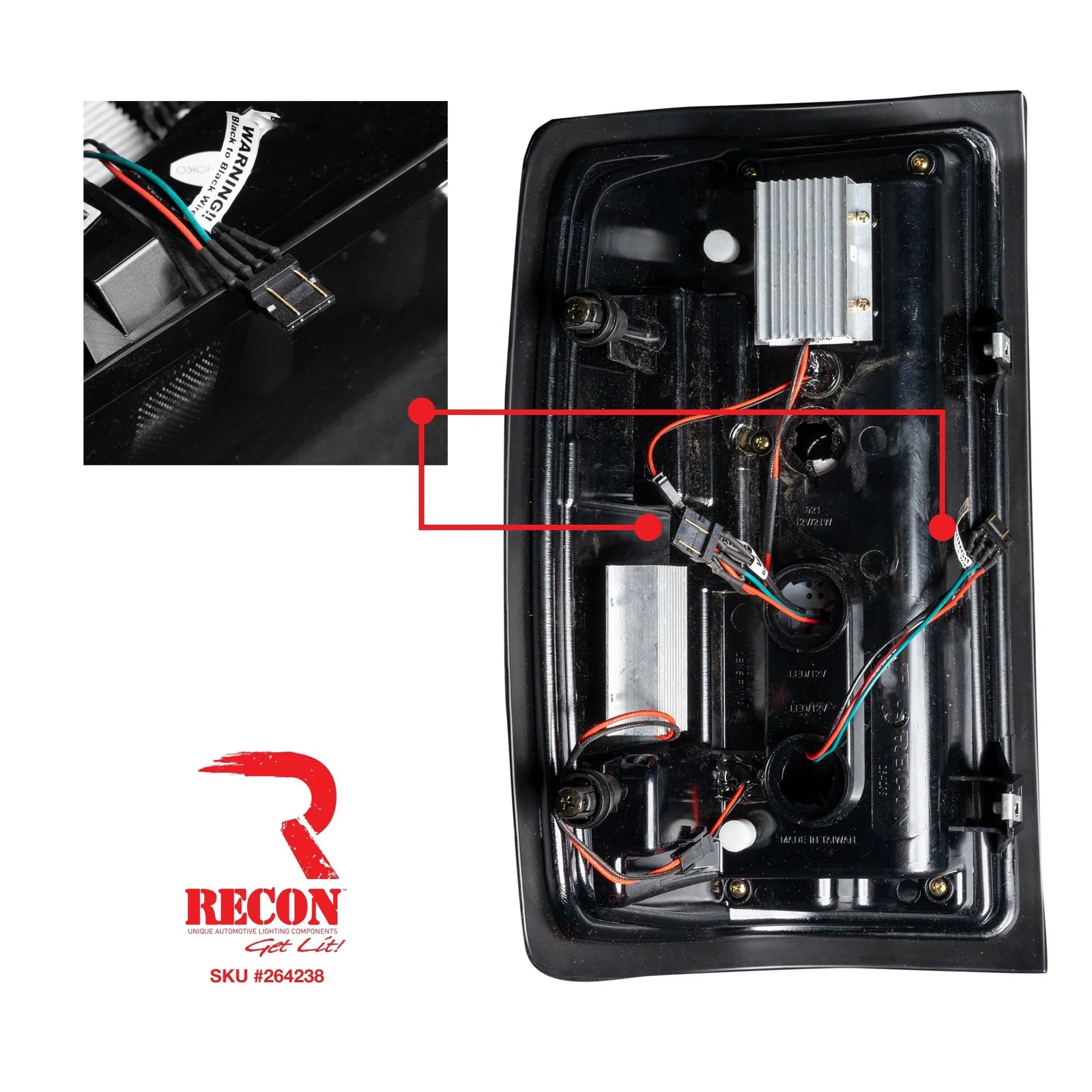 Recon 264238BK OLED Tail Lights with Smoked Lens | 2014-2019 Silverado 1500/2500HD/3500HD